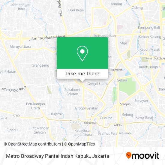 Metro Broadway Pantai Indah Kapuk. map