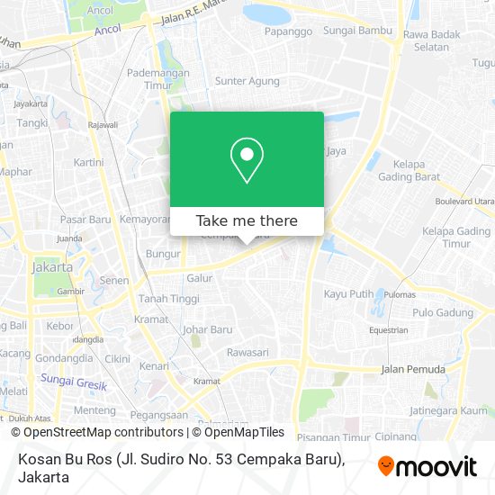 Kosan Bu Ros (Jl. Sudiro No. 53 Cempaka Baru) map