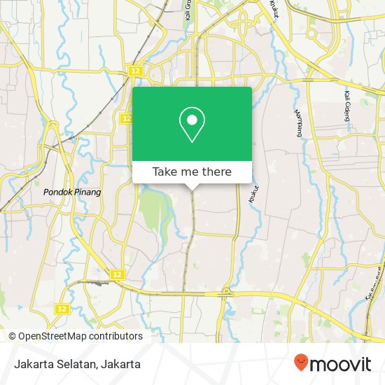 Jakarta Selatan map