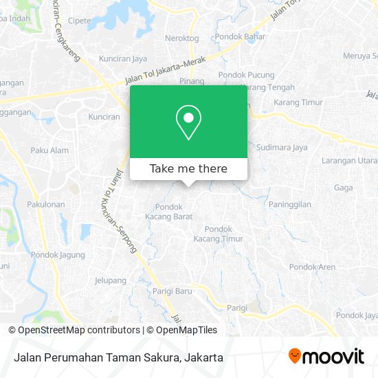 Jalan Perumahan Taman Sakura map