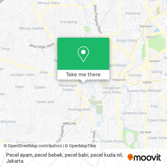 Pecel ayam, pecel bebek, pecel babi, pecel kuda nil map