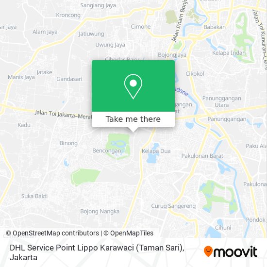 DHL Service Point Lippo Karawaci (Taman Sari) map