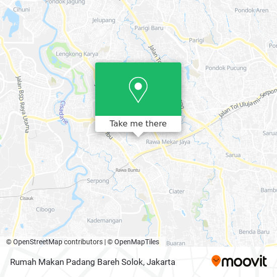Rumah Makan Padang Bareh Solok map