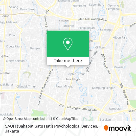 SAUH (Sahabat Satu Hati) Psychological Services map