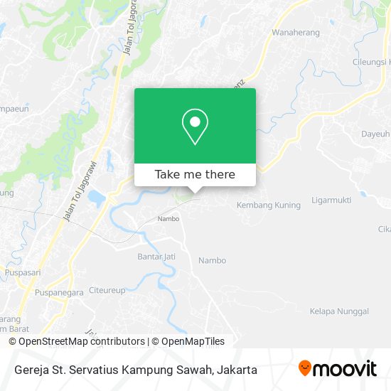 Gereja St. Servatius Kampung Sawah map