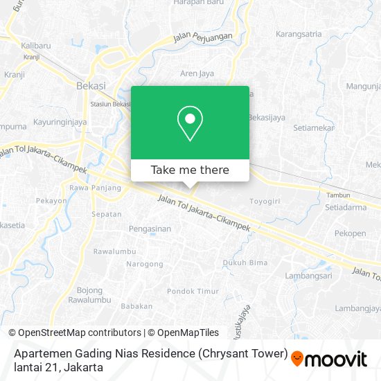 Apartemen Gading Nias Residence (Chrysant Tower) lantai 21 map