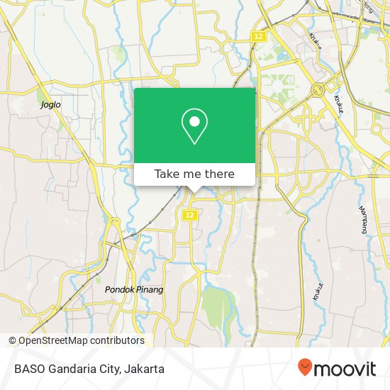 BASO Gandaria City map