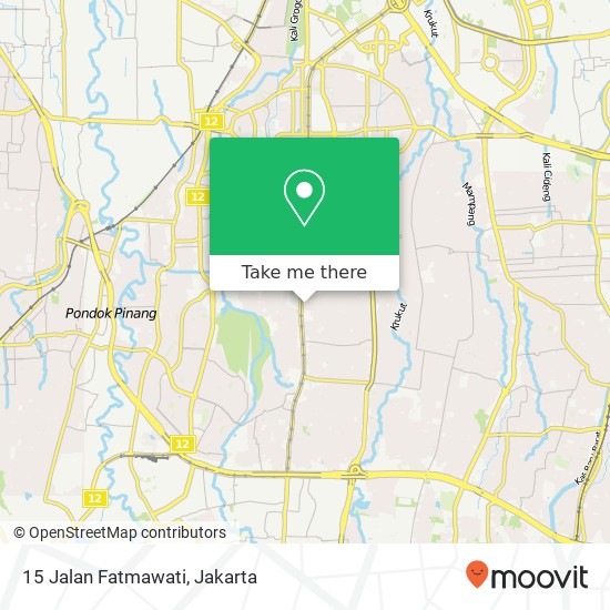 15 Jalan Fatmawati map