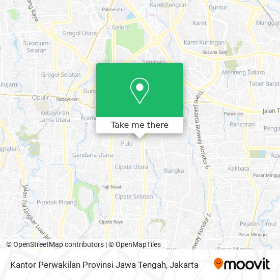 Kantor Perwakilan Provinsi Jawa Tengah map