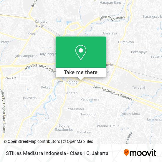 STIKes Medistra Indonesia - Class 1C map