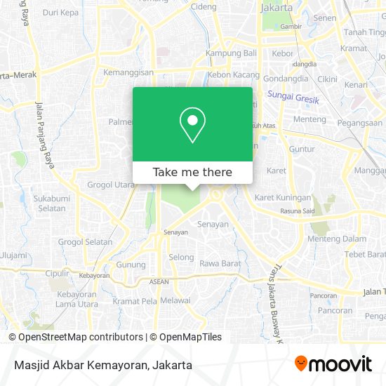 Masjid Akbar Kemayoran map