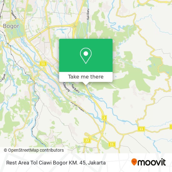 Rest Area Tol Ciawi Bogor KM. 45 map