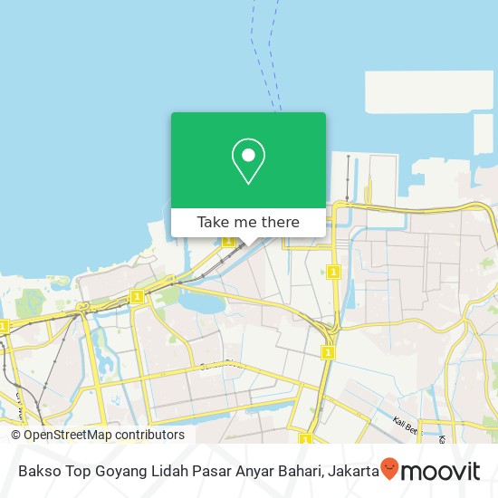 Bakso Top Goyang Lidah Pasar Anyar Bahari map