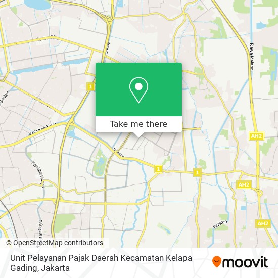 Unit Pelayanan Pajak Daerah Kecamatan Kelapa Gading map