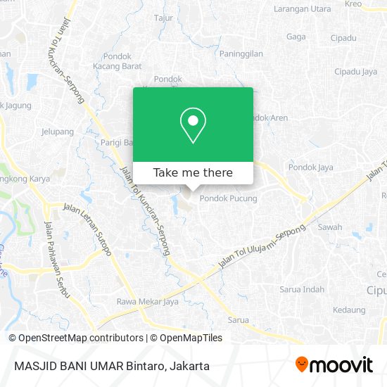 MASJID BANI UMAR Bintaro map