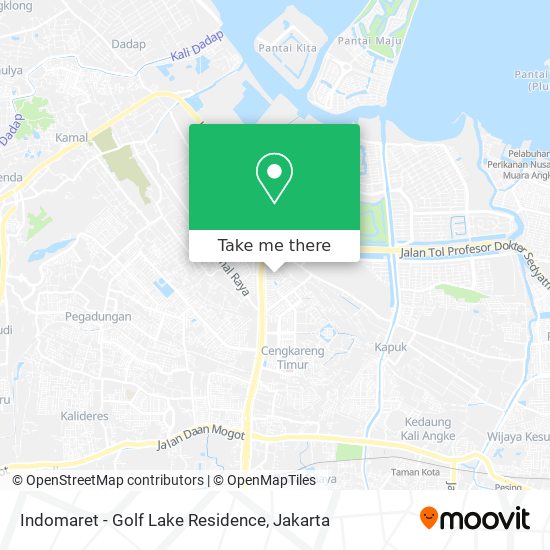 Indomaret - Golf Lake Residence map