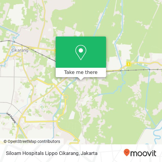 Siloam Hospitals Lippo Cikarang map