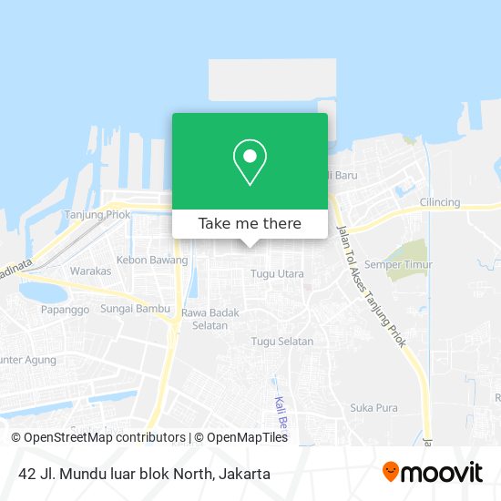 42 Jl. Mundu luar blok North map