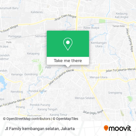 Jl Family kembangan selatan map