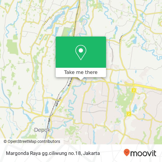 Margonda Raya gg.ciliwung no.18 map