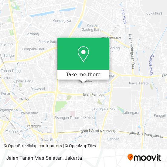 Jalan Tanah Mas Selatan map