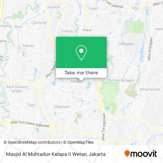 Masjid Al Muhtadun Kelapa II Wetan map