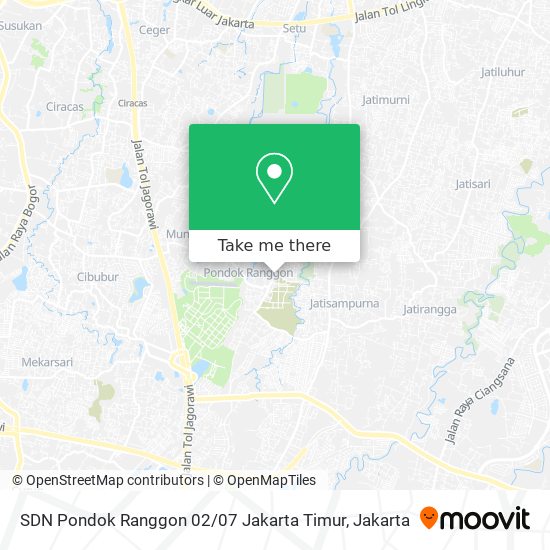 SDN Pondok Ranggon 02 / 07 Jakarta Timur map