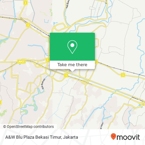 A&W Blu Plaza Bekasi Timur map