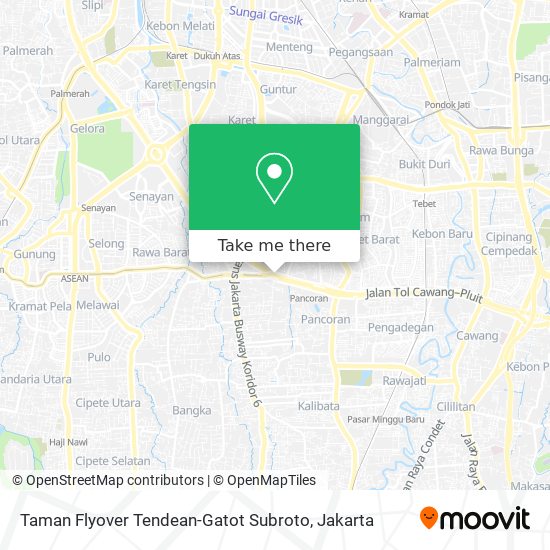 Taman Flyover Tendean-Gatot Subroto map