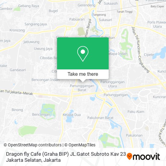 Dragon fly Cafe (Graha BIP)  JL.Gatot Subroto Kav 23 Jakarta Selatan map