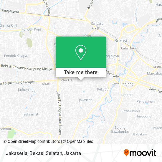 Jakasetia, Bekasi Selatan map