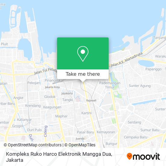 Kompleks Ruko Harco Elektronik Mangga Dua map
