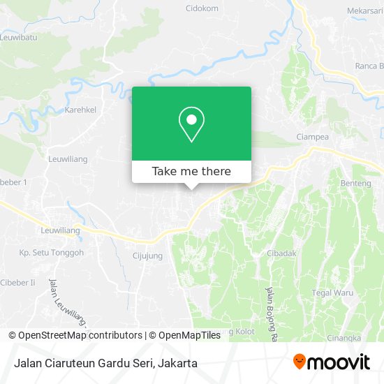 Jalan Ciaruteun Gardu Seri map