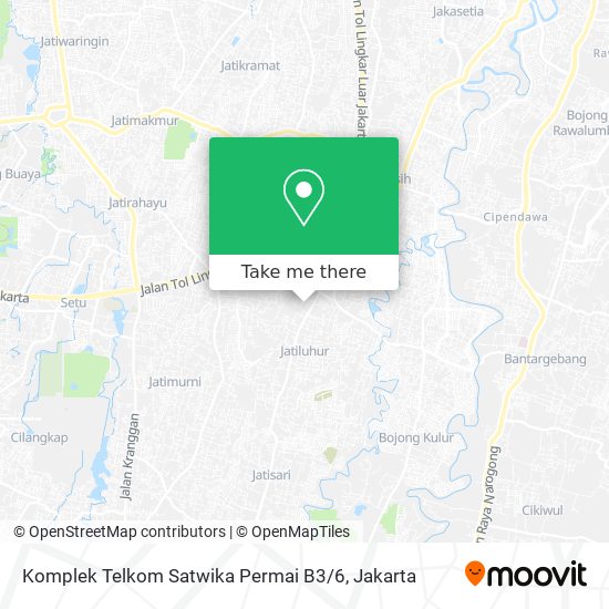 Komplek Telkom Satwika Permai B3 / 6 map