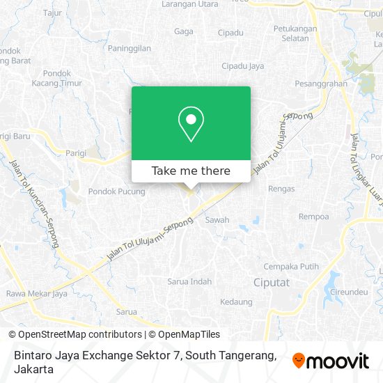 Bintaro Jaya Exchange Sektor 7, South Tangerang map