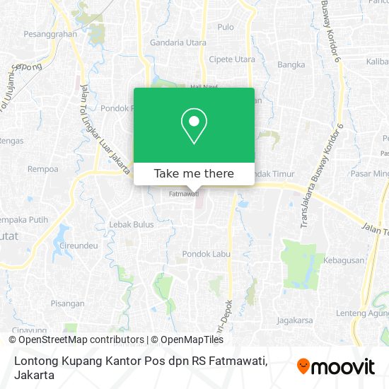 Lontong Kupang Kantor Pos dpn RS Fatmawati map