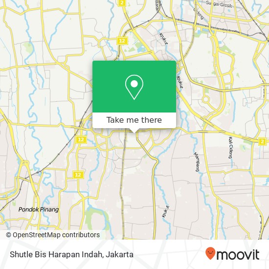 Shutle Bis  Harapan Indah map