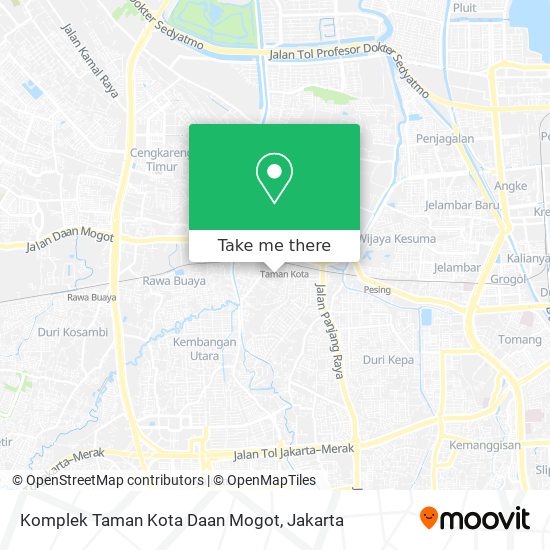 Komplek Taman Kota Daan Mogot map