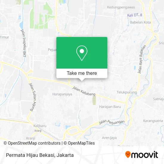Permata Hijau Bekasi map