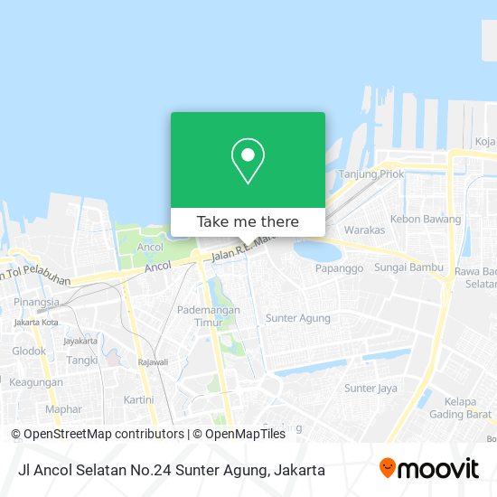 Jl Ancol Selatan No.24 Sunter Agung map