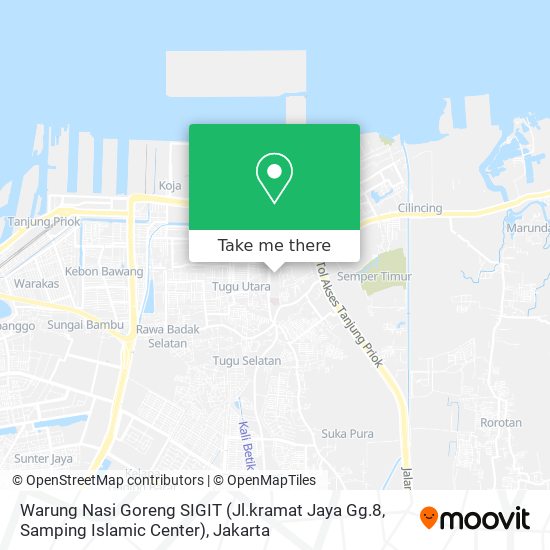 Warung Nasi Goreng SIGIT (Jl.kramat Jaya Gg.8, Samping Islamic Center) map