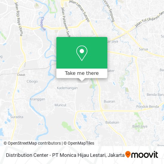 Distribution Center - PT Monica Hijau Lestari map