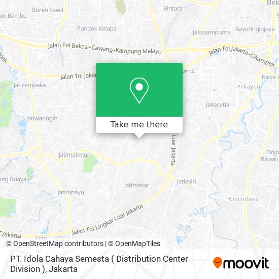 PT. Idola Cahaya Semesta ( Distribution Center Division ) map