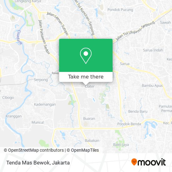 Tenda Mas Bewok map