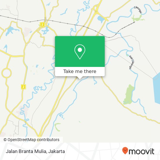 Jalan Branta Mulia map