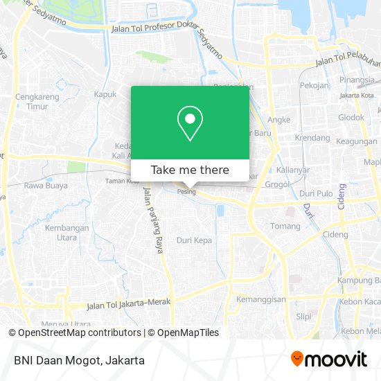 BNI Daan Mogot map