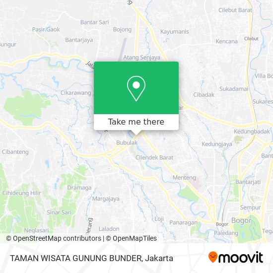 TAMAN WISATA GUNUNG BUNDER map