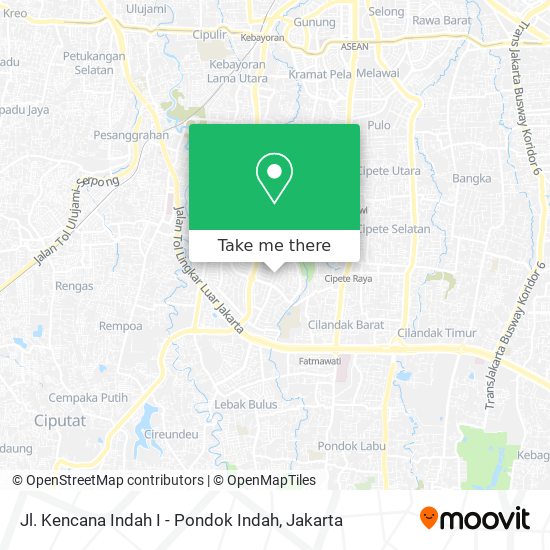 Jl. Kencana Indah I - Pondok Indah map