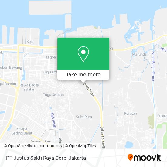 PT Justus Sakti Raya Corp map