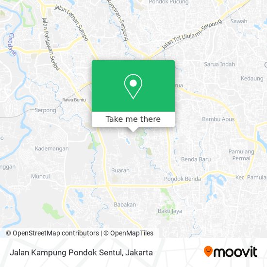 Jalan Kampung Pondok Sentul map